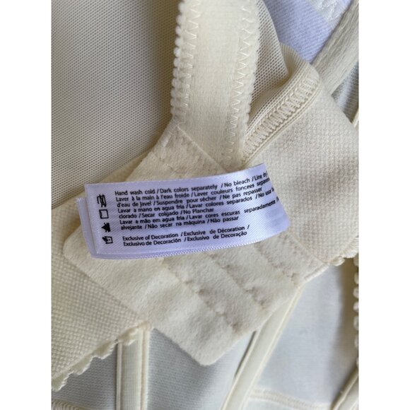 Dominique Ivory Satin Longline Strapless Bra 44DD - Picture 9 of 9